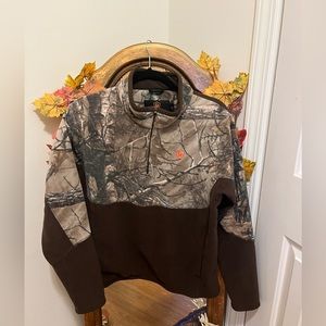 Boys Youth Camo Fleece Sweater